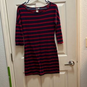 Red and Navy Dress